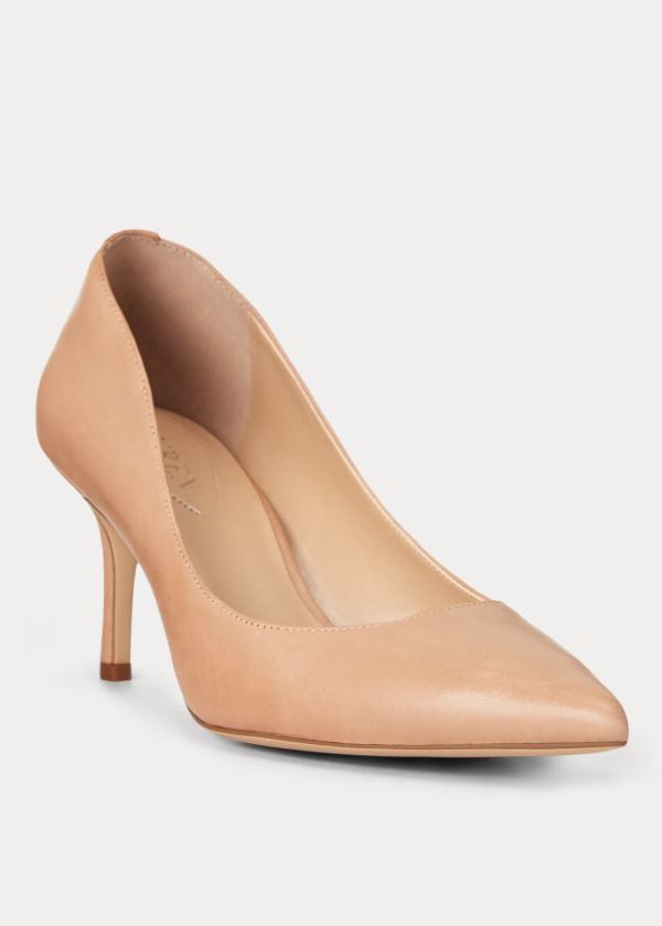 Ralph Lauren Lanette Læder Pumps Dame Danmark (LPRIQ7486)